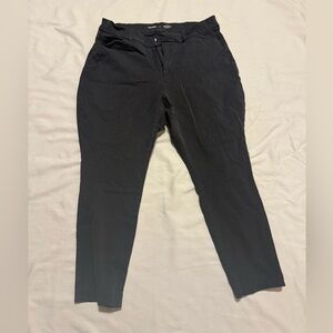 Old Navy Charcoal Curvy Pixie Work Pants